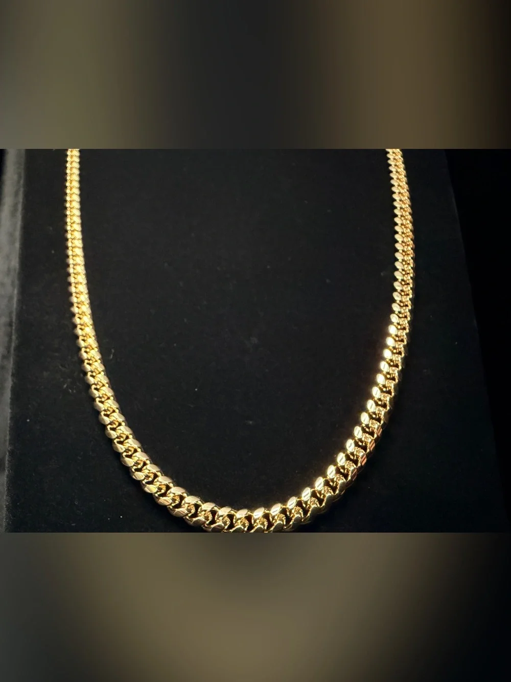 Cuban w/Concave 24in 6.5MM 14K Stamped gold filled necklace w/Box Lock.